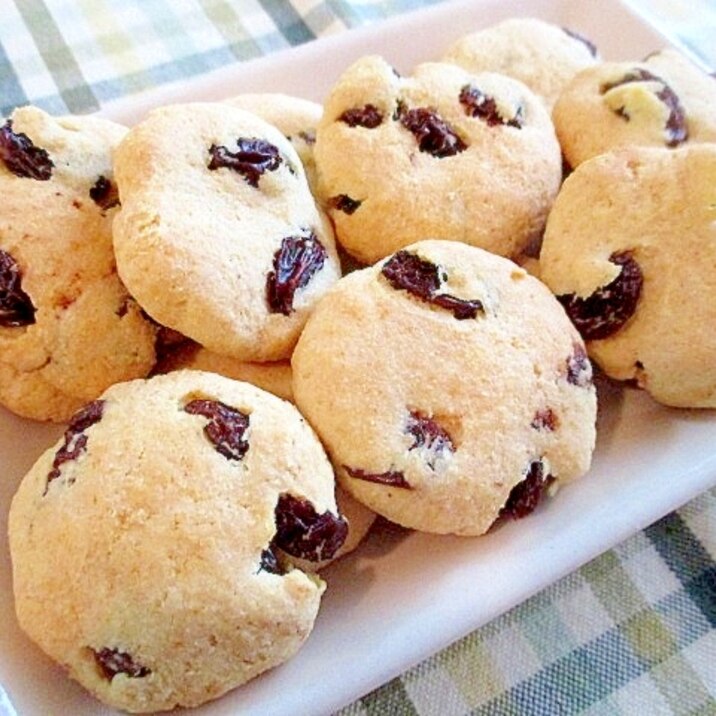 おから入り♪HMで作る簡単ミルクレーズンクッキー♪